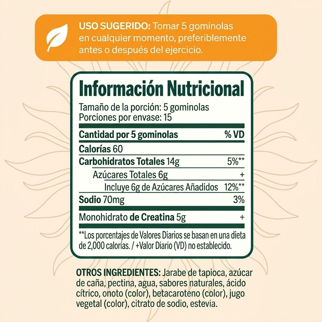 Gominolas de Creatina Monohidratada