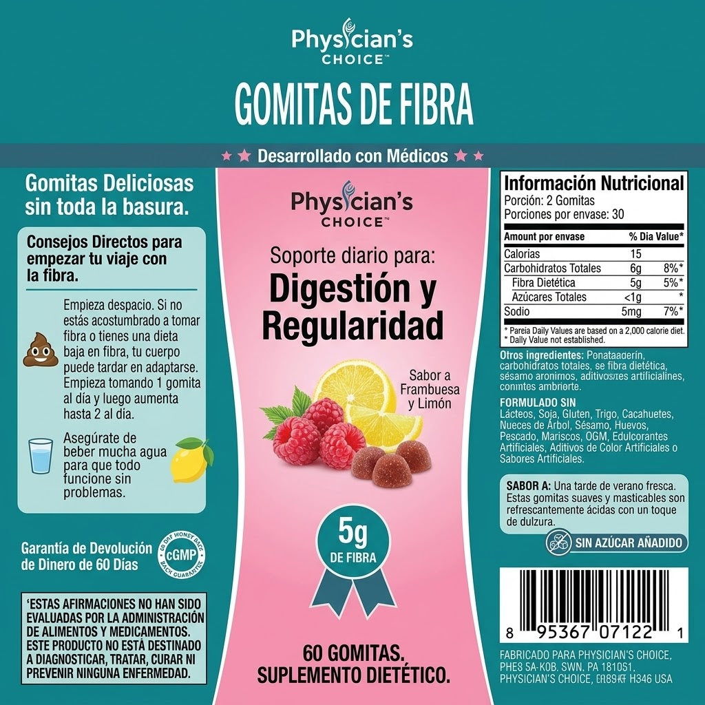 Gomitas de Fibra