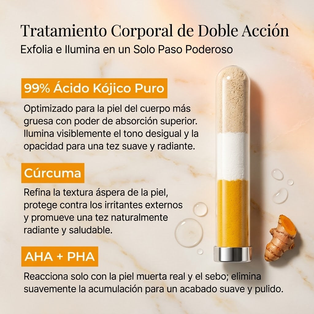 Spray Exfoliante de Ácido Kójico y Cúrcuma