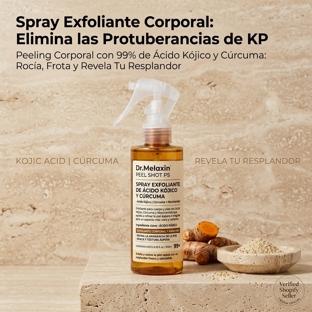 Spray Exfoliante de Ácido Kójico y Cúrcuma